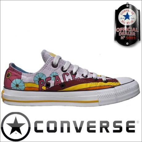 Converse All Star Chuck Taylor OX Chucks Multi Color Love + Peace