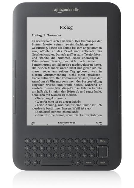 E-Book Reader im Test: Amazon Kindle Keyboard.