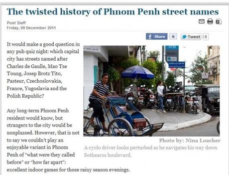 Phnom Penh: The history of the capitals street names.
