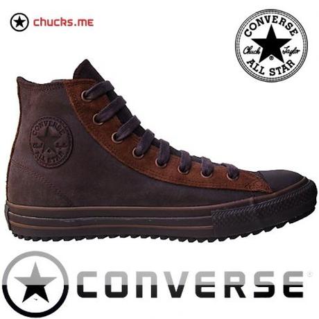 Converse Schuhe Chuck Taylor All Star Chucks 105821 Braun Leder Leather HI Winter Boots  