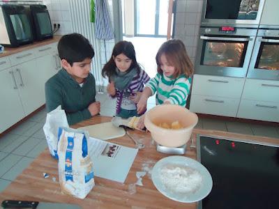 Backen mit  Kindern   II    Nougat - Waffel - Kekse und Amerikaner