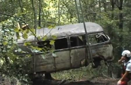 VW Bus T1 Leichen Bergung Wald