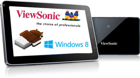 Viewsonic kündigt Windows 8 und neue Android-Tablets für das zweite Quartal 2012 an.