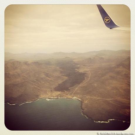 Anflug auf Fuerteventura