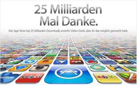 25 Milliarden Mal Danke: Der App Store erreicht 25 Milliarden Downloads