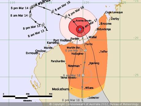 Tropensturm LUA kommt als starker Hurrikan nach Australien