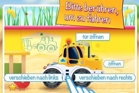 Autos im Sandkasten: Aufbausimulation für Kinder ab 1