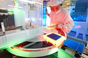 Solarzellenproduktion von Suntech in China, Quelle: Suntech Power Holdings Co. Ltd.
