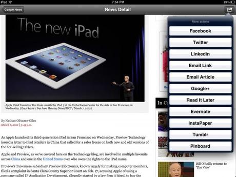 GNews – Google News for iPhone and iPad
