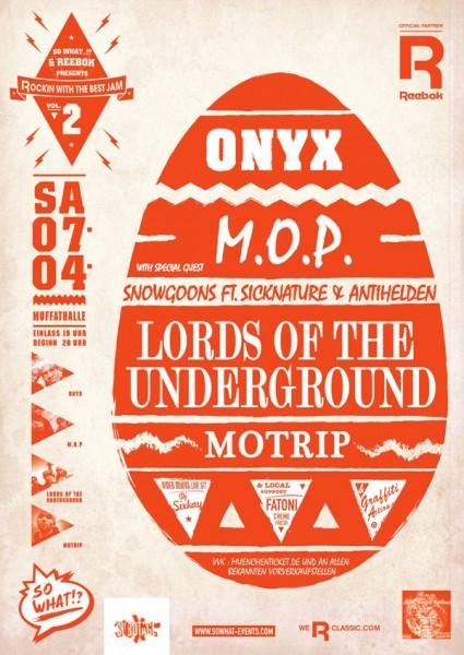 “Rockin With The Best Jam Vol. 2″ u.a. mit Onyx und M.O.P. – 07.04.2012, Muffathalle München