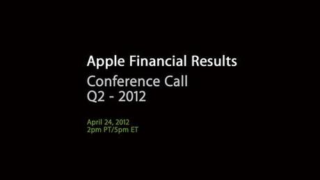 Apple gibt Termin für Conference Call über das 2 Quartal 2012 bekannt
