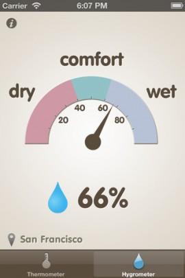 Thermometer and Hygrometer –  und Sie wissen, ob es draußen stürmt und regnet