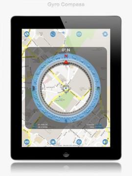Gyro Compass – kostenlose iPad, iPhone App, mit der Sie nie wieder verloren gehen