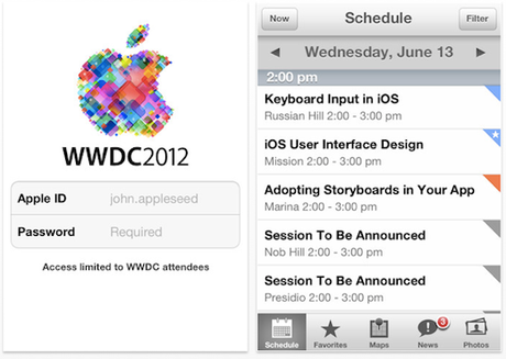 Apple veröffentlicht kostenlose WWDC 2012 App für iPhone und iPad im App Store Apple veröffentlicht kostenlose WWDC 2012 App für iPhone und iPad im App Store
