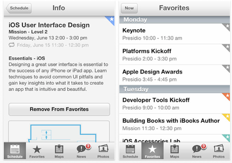 Apple veröffentlicht kostenlose WWDC 2012 App für iPhone und iPad im App Store Apple veröffentlicht kostenlose WWDC 2012 App für iPhone und iPad im App Store