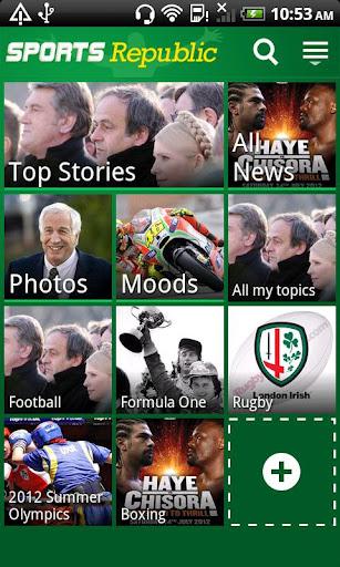Sports Republic (Deutsch) – Deine eigene Sportzeitung in einer kostenlosen Android App