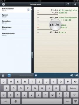CalcPad – Taschenrechner auf dem iPad ersetzt jeden Tischrechner