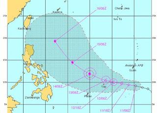 Taifun GUCHOL verschont die Philippinen voraussichtlich, Butchoy, Guchol, Taifunsaison, Taifunsaison 2012, aktuell, Juni, 2012, Vorhersage Forecast Prognose, Verlauf, Japan, China, Taiwan, Philippinen,