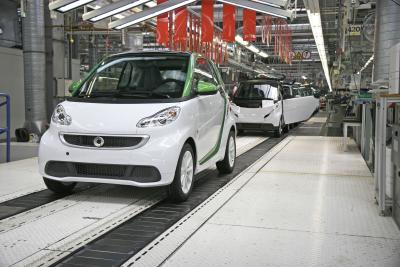 Produktionsstart neuer smart fortwo electric drive