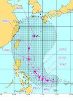 Tropensturm GUCHOL ist jetzt ein Taifun und heißt mit Zweitnamen BUTCHOY, Philippinen, Japan, China, Taiwan, Guchol, Butchoy, Vorhersage Forecast Prognose, aktuell, 2012, Juni, Taifun Typhoon, Taifunsaison, Taifunsaison 2012, Pazifik, 