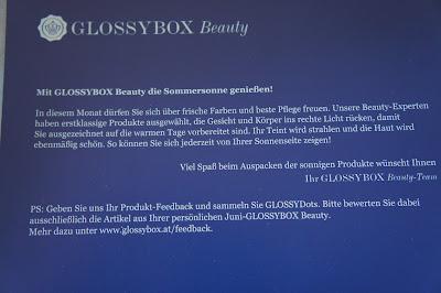 Glossybox Österreich Juni 2012 - im Zeichen des Sommers
