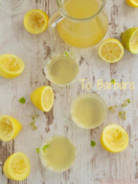 lemonade with roasted fennel seeds, honey and fresh mint leaves – a taste of yellow and a tribute…