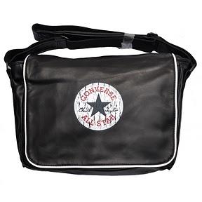 Converse Tasche Shoulder Flap Bag 99301-30 Laptoptasche Schwarz, Black, Schultertasche