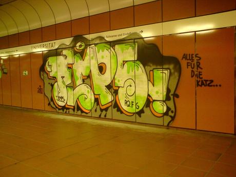 Das Graffiti an der Uni in Stuttgart