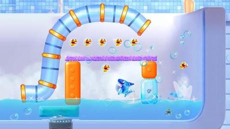 Shark Dash Free – Schönes Physik-Puzzle mit Sharky dem Hai und einer Bande verrückter Enten