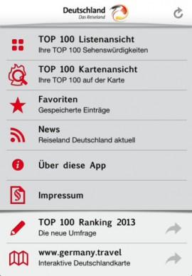 TOP 100 – Deutschlands beliebteste Sehenswürdigkeiten auf dem iPhone