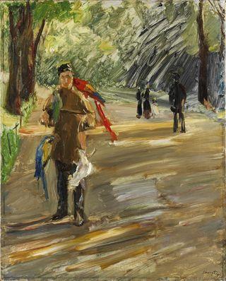 Max Slevogt, Papageienmann, 1901, Öl auf Leinwand, 81,5x65,3