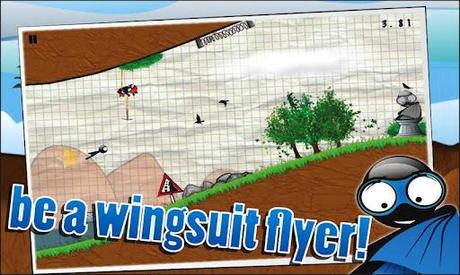 Wingsuit Stickman (Free) – Schnelles Action-Spiel im coolen Doodle-Style