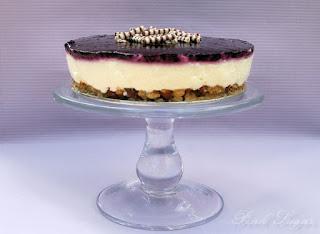 Blueberry - Cheesecake mit Crunchy-Boden