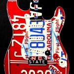 License Plate Guitar | SCHÖNES ZUHAUSE
