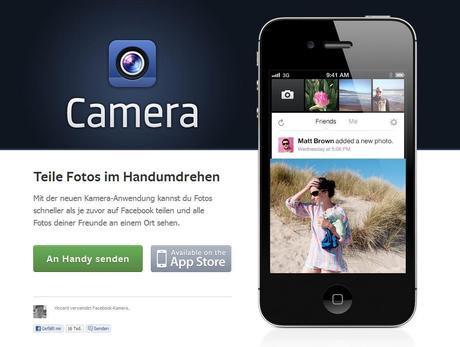 Facebook veröffentlicht in Deutschland die Kamera-App