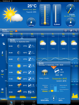 WeatherPro – jetzt auch mit Unwetterwarnungen auf dem iPad