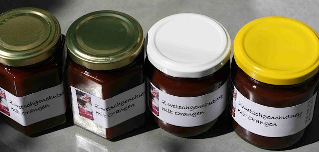 Zwetschgenchutney mit Orangen Zwetschgenchutney mit Orangen
