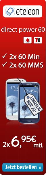 Smartphones inkl. direct power 60-Tarif - ab 2x 0,95 Euro mtl.