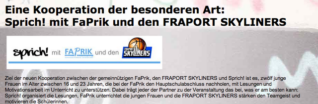 sprich! mit FAPRIK und den Franport Skyliners oder: Ist Vin Diesel schwul? sprich! mit FAPRIK und den Franport Skyliners oder: Ist Vin Diesel schwul?
