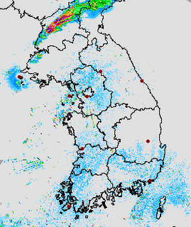 Formel 1 Grand Yeongam Prix Korea Wetter Radarbild, Korea, aktuell, Live, Radar Doppler Radar, Oktober, 2012, Wettervorhersage Wetter,