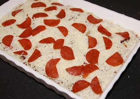 Gebackene Spaghetti Pizza Gebackene Spaghetti Pizza