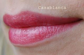 Sheer Glam Lipstick | Swatches | Fame! und Casablanca