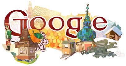 Google Doodle für den 26. Oktober (österreichischer Nationalfeiertag)