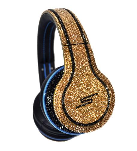 50 Cent Headset Glitzer Gold
