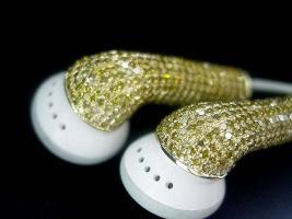 Gold Zirkonia In-Ear Kopfhörer