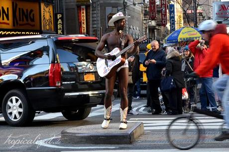 New York November 2012 Naked Cowboy black