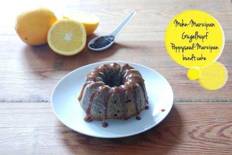 Mohn-Marzipan-Gugelhupf mit Orangensirup / Poppy seed-marzipan-bundt cake with orange syrup