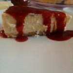 Christmas Cheesecake & Strawberry sauce Christmas Cheesecake & Strawberry sauce