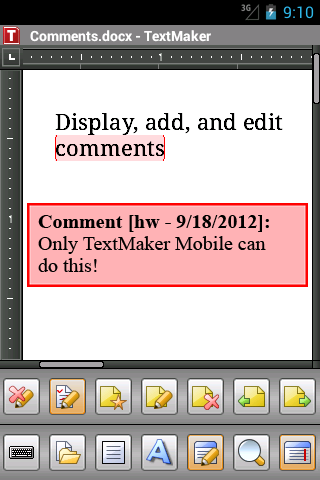 Office 2012: TextMaker Mobile, PlanMaker Mobile und Presentations für die verlustfreie Anzeige deiner Dokumente