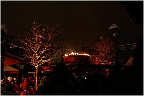 Christkindelmarkt in Nürnberg - Teil 2 - am Abend mit Schnee